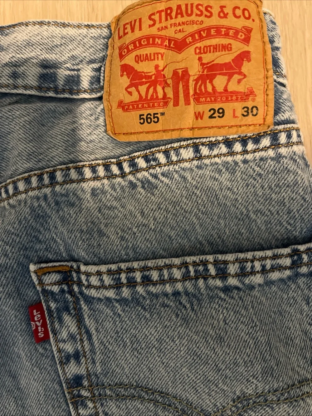 Levi's Men's Light Blue Straight Leg Jeans Size 29/30